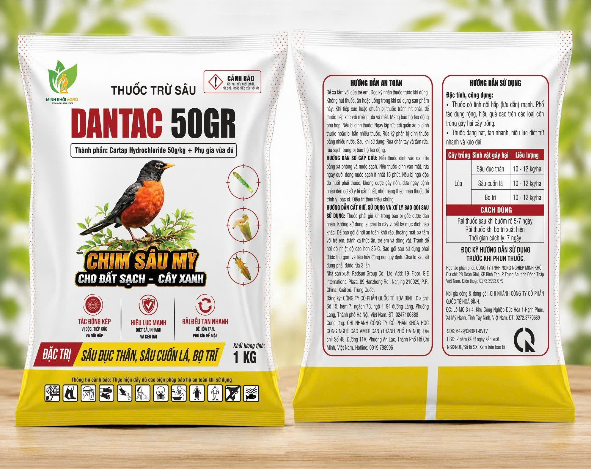 Thuốc trừ sâu DANTAC 50GR - Gói 1kg